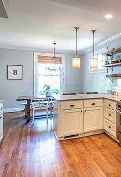 Kitchen Sheer Roller Shades, Palo Alto